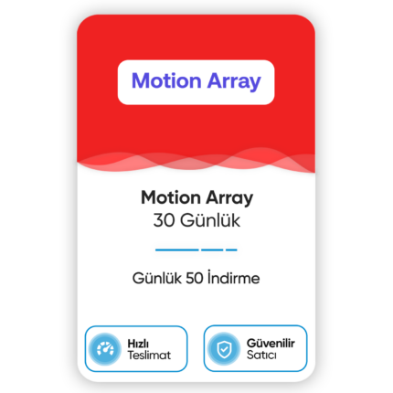 Motion Array – 30 Günlük